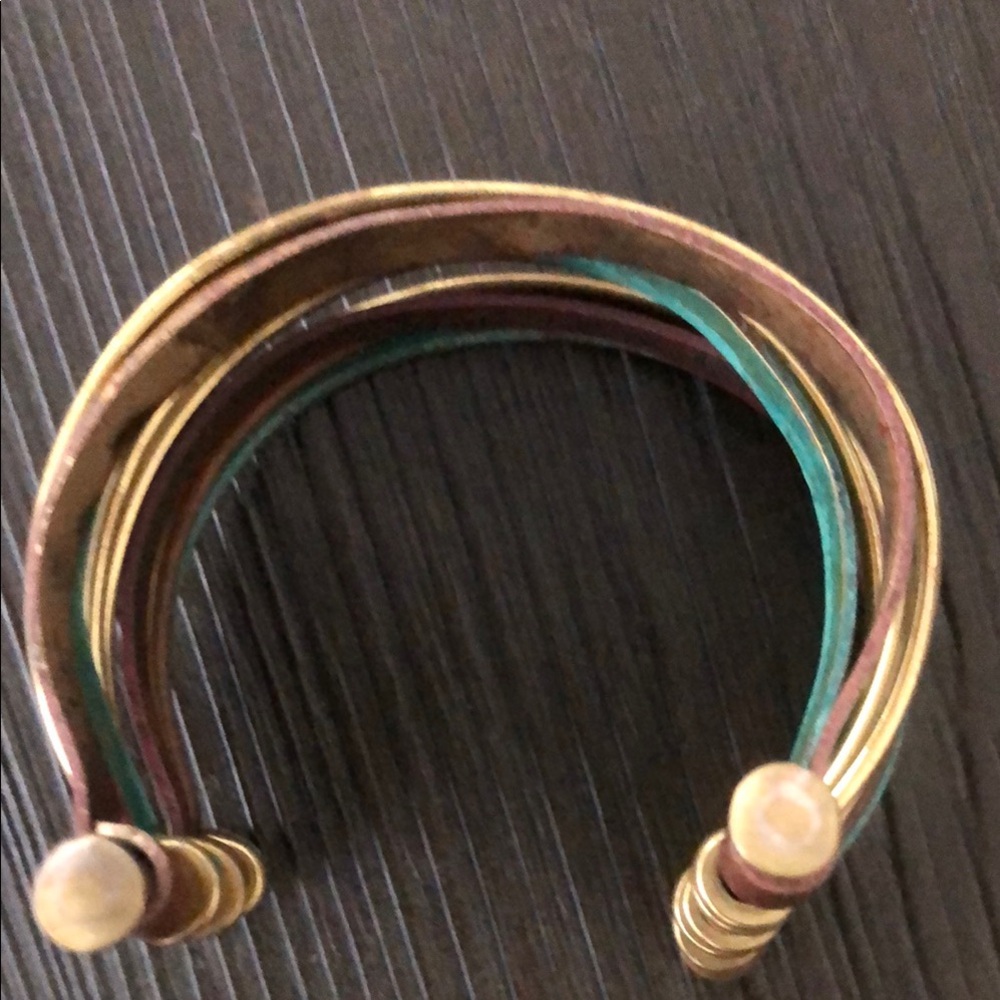 Multicolor And Strand Stack Bangle - image 2